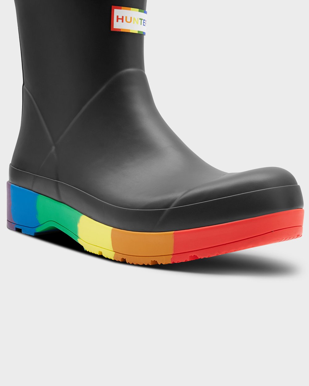 Men Hunter Original Pride Heeled Rain | Play Boots Black | NZ-39708-BFJL